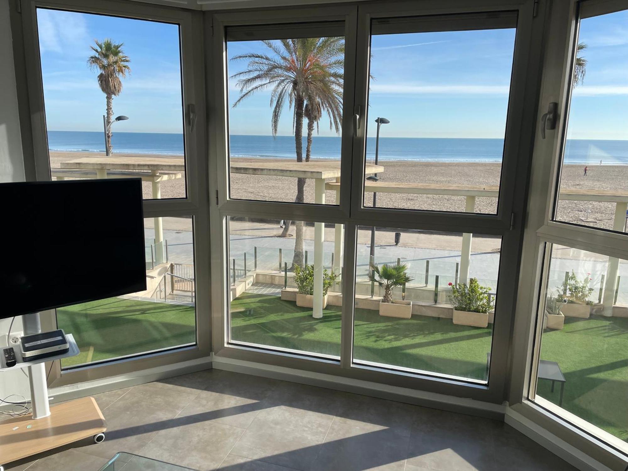Primera Linea Playa Patacona, Valencia Exterior foto
