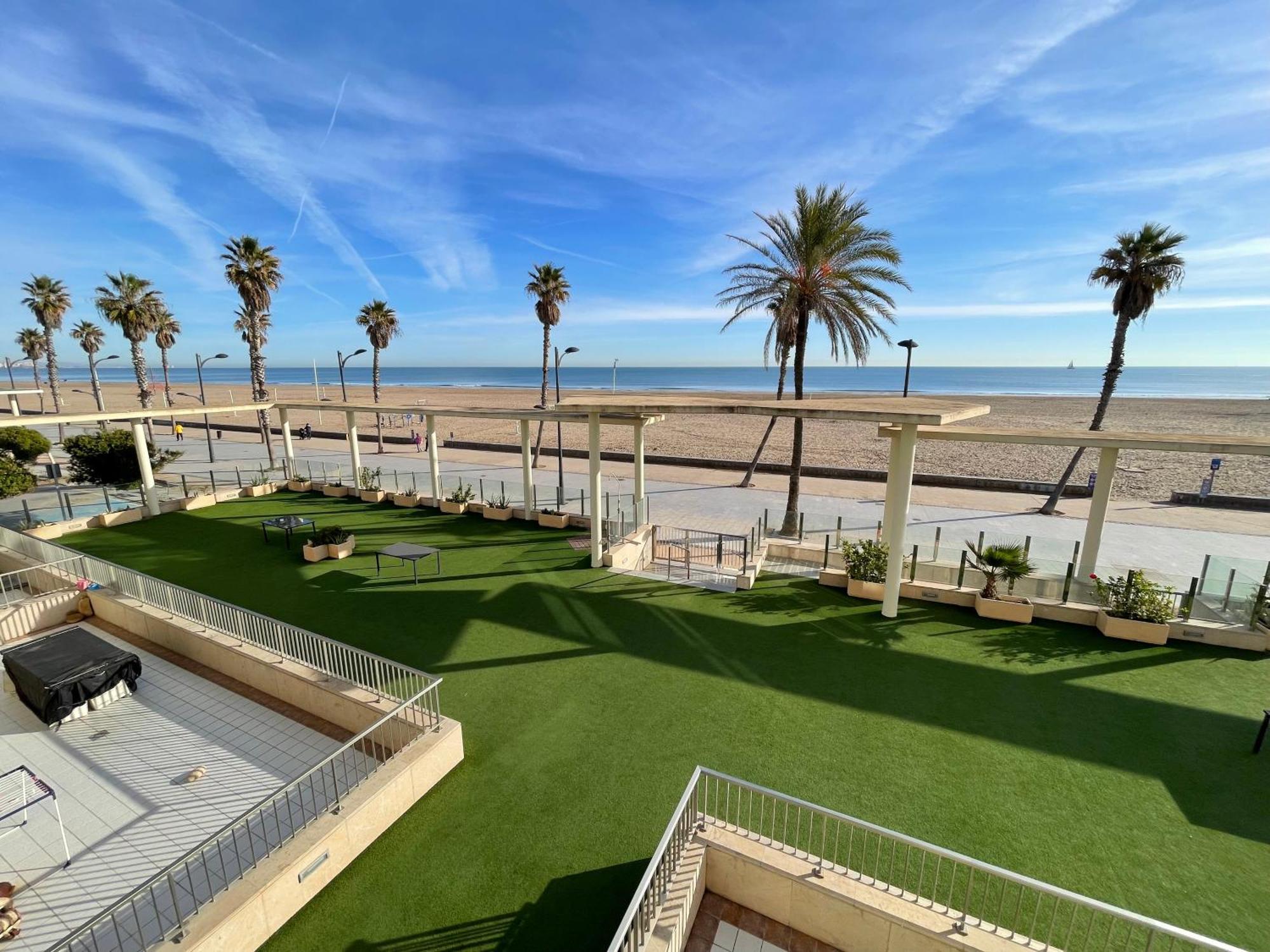 Primera Linea Playa Patacona, Valencia Exterior foto
