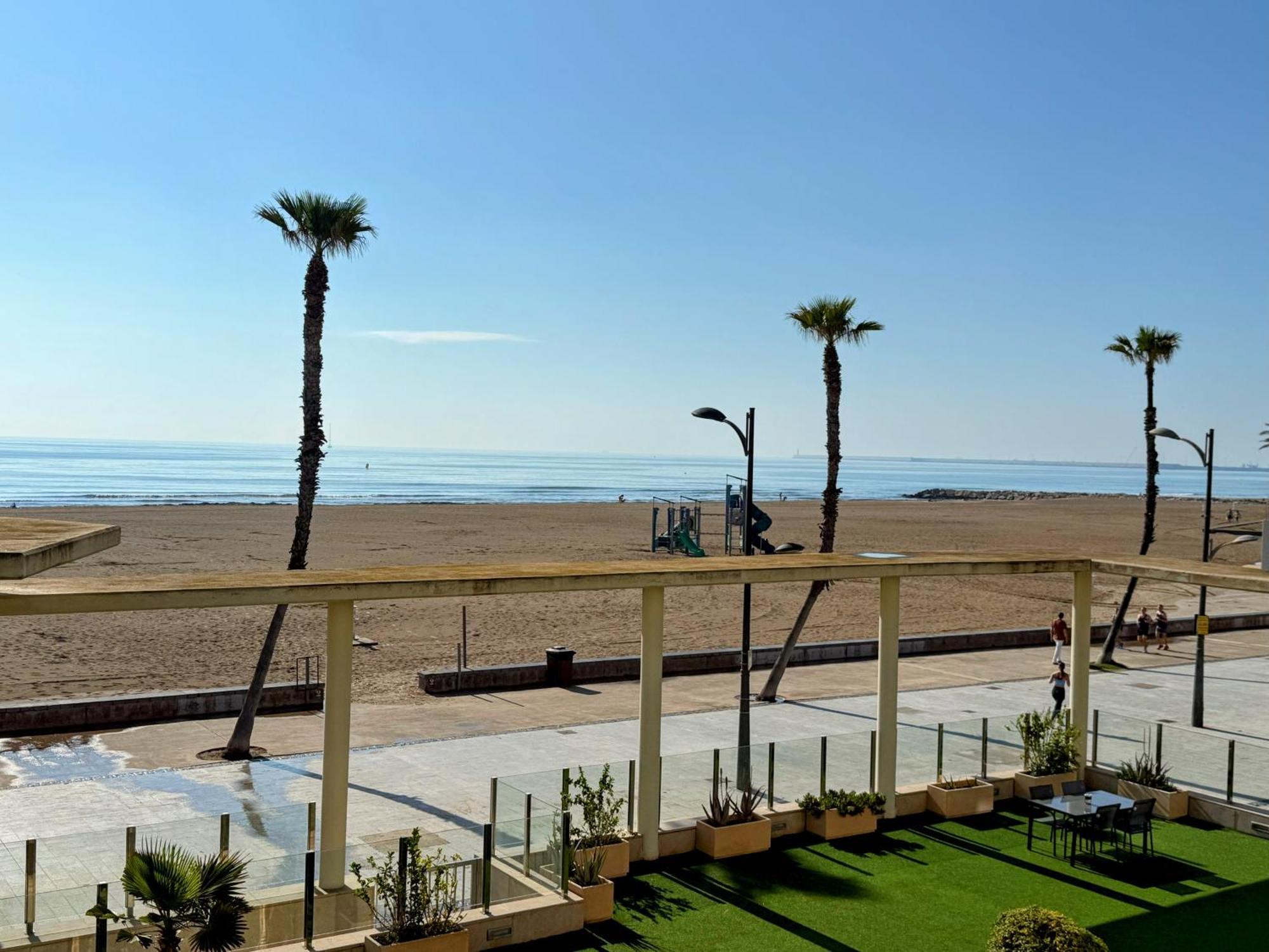 Primera Linea Playa Patacona, Valencia Exterior foto